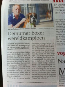 Deinumer Boxer Wereldkampioen, Torro v. Rusticana 2012